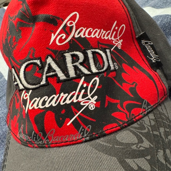 Bacardi Red and Gray Cap - Picture 2 of 9